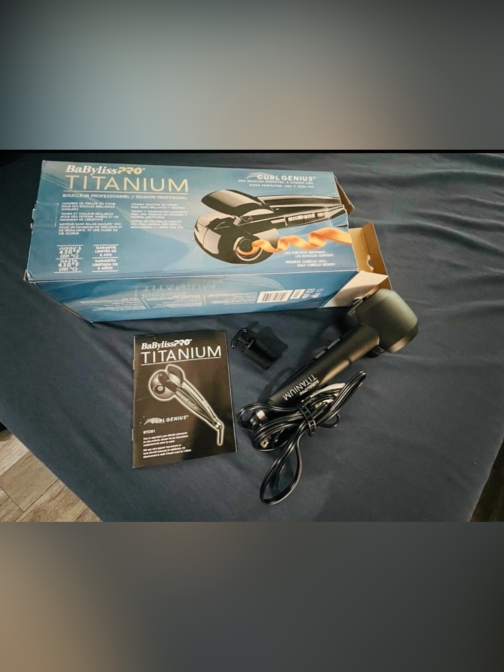 BaBylissPRO Titanium Curling Machine - Black